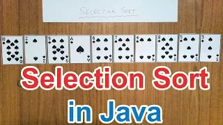 Selection Sort in Java Explanation its Program ICSE Class 10 Computer
