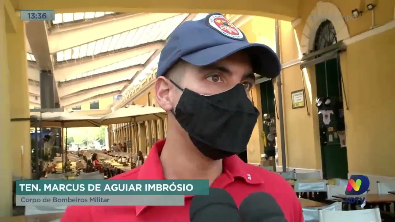 Força-tarefa constata que sistema de incêndio do Mercado Público não está funcionando como deveria