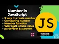 Create Numbers in JavaScript Understanding ValueOf TypeOf NaN parseInt and parseFloat Explained