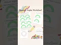 How to Measure Draw Angles with a Protractor Geometry Worksheets for Students