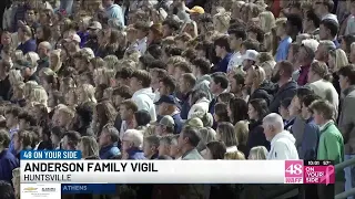 Huntsville community gathers to remember the Anderson Family lost in a plane crash