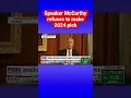 Kevin McCarthy on 2024 Whoever the frontrunner is today is not the nominee