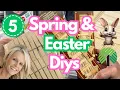 4 NEW Spring Easter DIY Decor Ideas on a Budget Dollar Tree Crafts