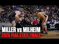 Melvin Miller Wins 3rd PIAA State Title Over 4-Time PIAA Finalist Reagan Milheim