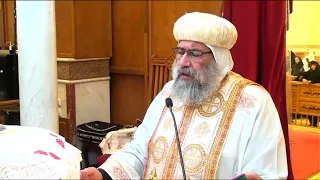 القسمة السريانية   هكذا بالحقيقة تألم كلمة الله وذبح وانحني بالصليب   نيافة الانبا ديسقورس دندنها