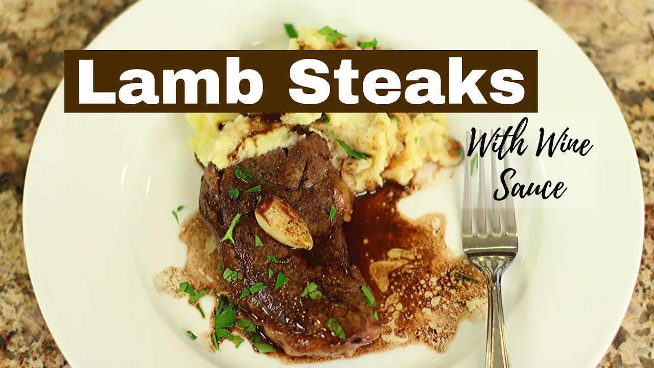 Lamb Steaks With Garlic Mashed Potatoes   Rockin Robin Cooks