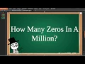 How Many Zeros In A Million