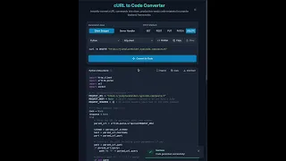 cURL to Code Generator