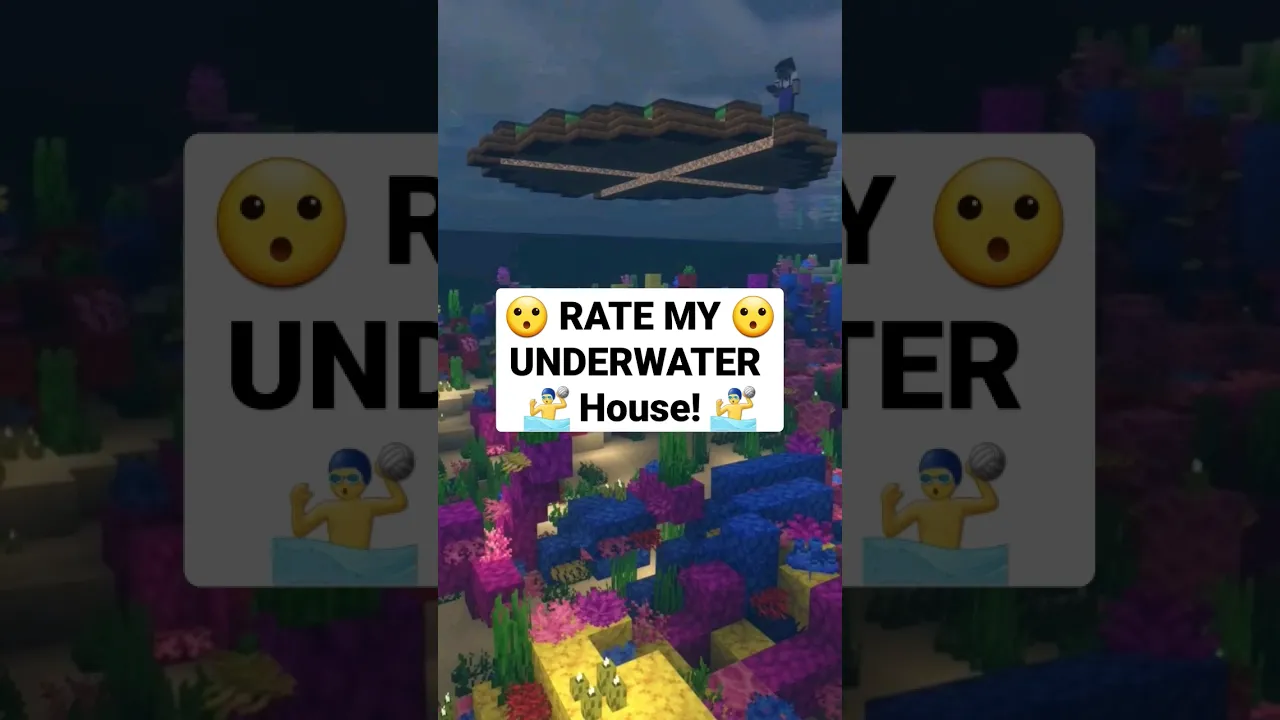 Minecraft UNDERWATER House #shorts