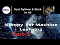 Numpy Tutorial Part-2 PyCSR Learn Python Online with Pankaj Soni