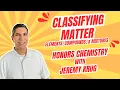 Elements Compounds and Mixtures How to Classify Matter 1 5 Honors Chemistry