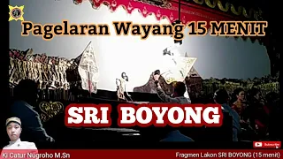 pagelaran wayang kulit 15 menit lakon sri boyong ki catur nugroho