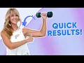 10 MinUte Tone Your ARM Workout With WEIGHTS Biceps Triceps Shoulders