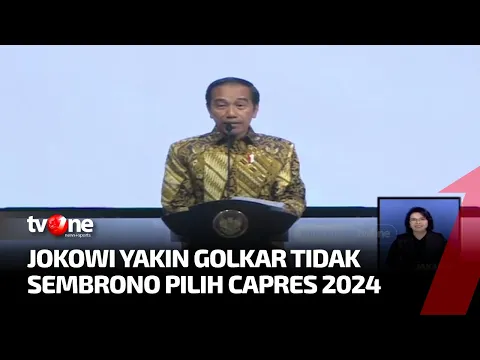 Jokowi Ingatkan Golkar Tidak Sembrono Mendeklarasikan Capres
