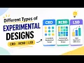 Different types of Experimental Designs CRD RCBD LSD
