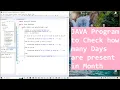 JAVA Program to Check how many Days are present in Month