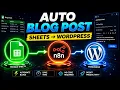Auto Publish WordPress Blogs from Google Sheets using n8n