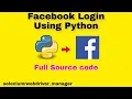 Facebook Login using Python python facebook
