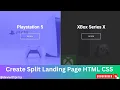 Step-by-Step Tutorial Build a Split Landing Page with HTML CSS JS