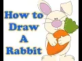 How To Draw a Rabbit Coloring Pages for Kids Drawing Animals