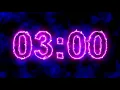 3 minute electric timer with electronic music