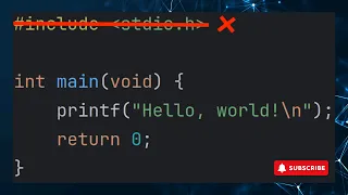 Hello World with no libraries
