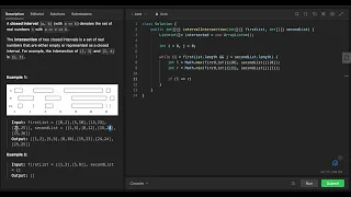 Leetcode 986 Interval List Intersections