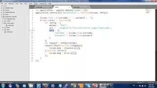 AngularJS send form data to php part 2