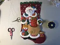 Bucilla Patchwork Santa Felt Stocking Kit