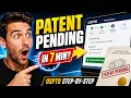 File a Provisional Patent with the USPTO in under 7 minutes