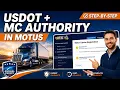 FMCSA Motus Registration USDOT Number MC Authority Step by Step