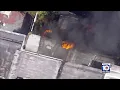 Fire erupts at townhome in Hialeah