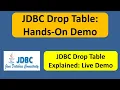 JDBC Drop Table Hands-On Demo