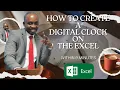 Create a Digital Running Clock in Excel Using VBA Conditional Formatting