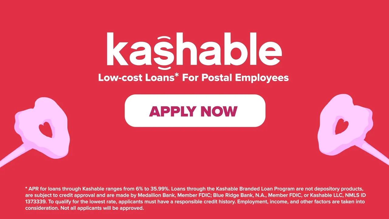 Kashable — Kashable — Low-cost Loans for Postal Employees (YouTube video ad)