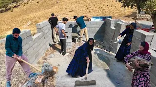 Amir Family Builds a Winter Room for Amir at the Farm Gathering Firewood for the Cold Season