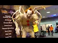 Giant Scary Animatronics IT Pennywise Clown Krampus Transworld HAA Haunters Tradeshow