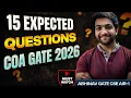 15 Expected Questions Of COA IN GATE 2026 Gate Questions Leaked