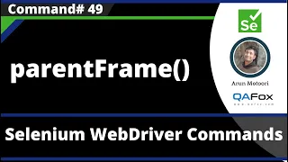 parentFrame Command - Selenium WebDriver