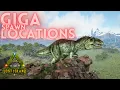 Giga Spawn Locations Lost Island ARK ARK Survival Evolved