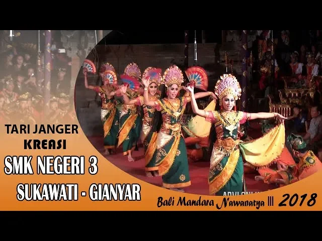 Download MP3 TARI JANGER KREASI SMKN 3 SUKAWATI | NAWANATYA III - 2018