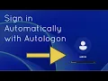 Sysinternals AutoLogon - Auto Sign in to Windows the easy way