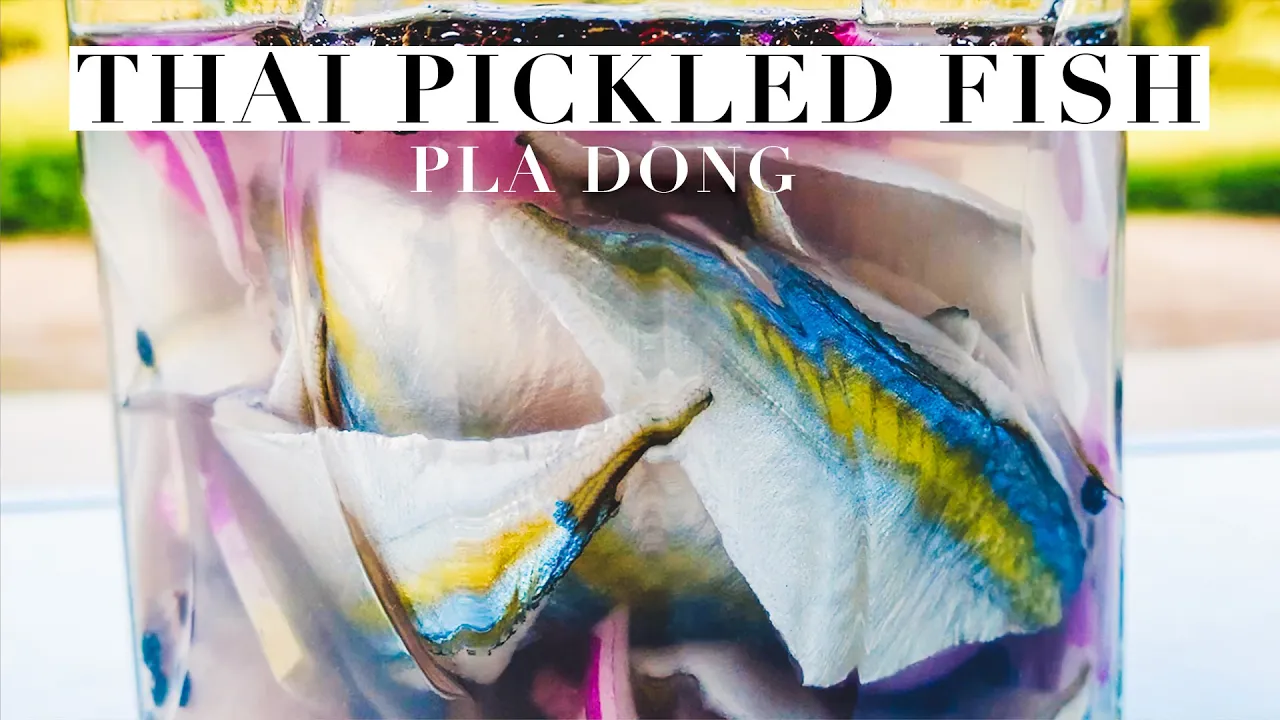 How To Make THAI PICKLED FISH   Pla Dong      Authentic Recipe #47