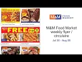 M M Food Market weekly flyer circulaire Jul 30 - Aug 05