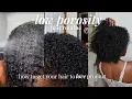 HOW TO MOISTURIZE LOW POROSITY HAIR THE RIGHT WAY more growth less breakage healthier curls