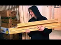 Random guy turning a palette into a desk