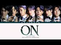 Lagu BTS (방탄 소년들) - ON [Color Coded Lyrics Esp/Rom/Eng]