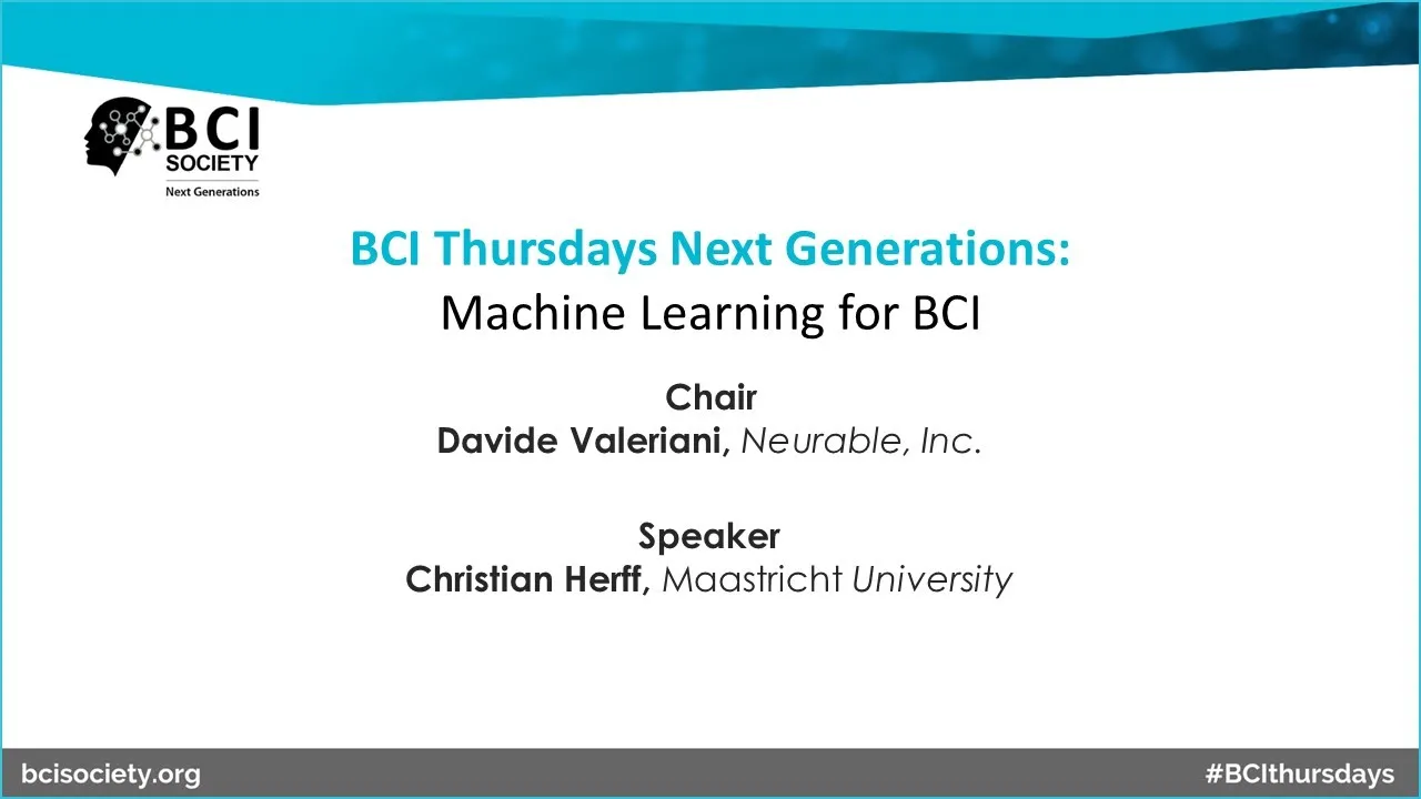 Machine Learning for BCI: Challenges & Best Practices (Tutorial)