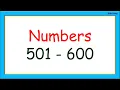 Learn Numbers From 501 - 600 With Spelling Learn Numbers From 501 To 600 Number Count 501