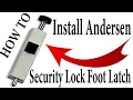 How to Install a Sliding Patio Door Foot Lock